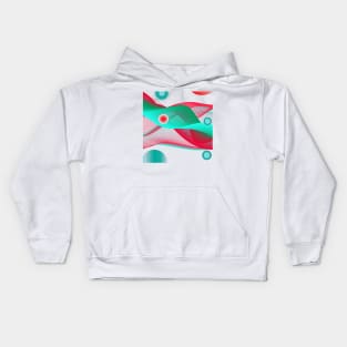 Abstract Digital Neo Geometric Kids Hoodie